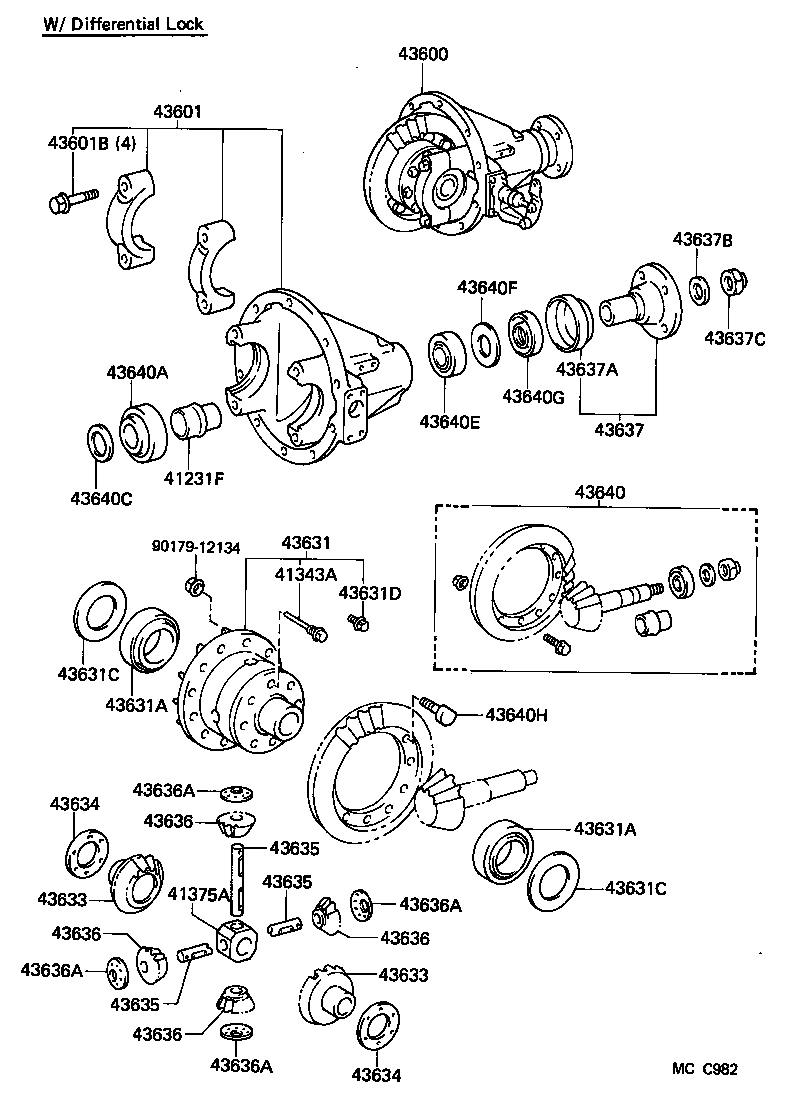 04412-60020 GASKET KIT, FRONT DIFFERENTIAL CARRIER product image