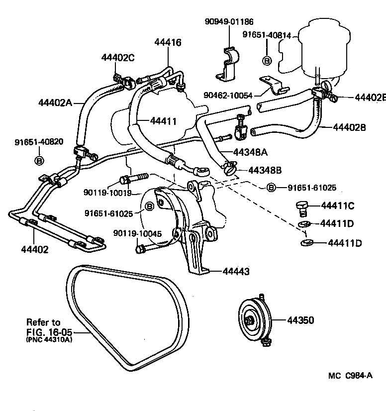 90401-16010 BOLT, UNION(FOR PRESSURE FEED HOSE) product image