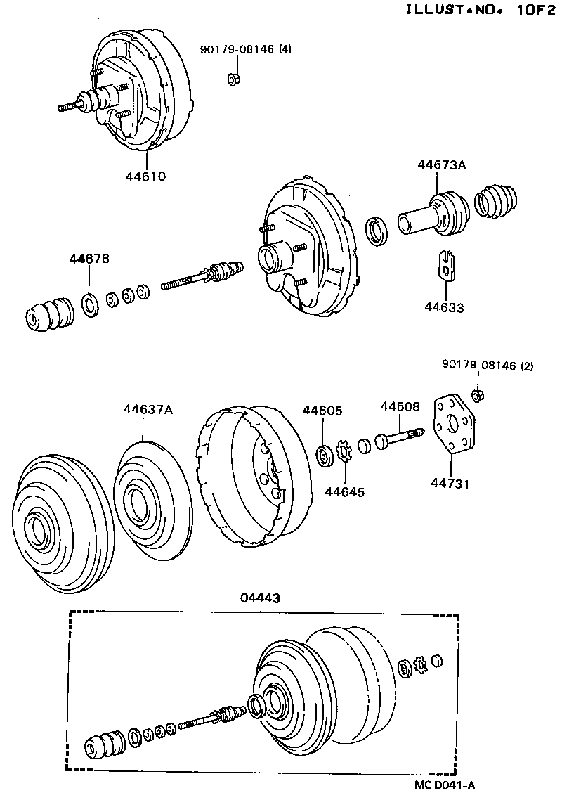44610-36240 BOOSTER ASSY, BRAKE product image