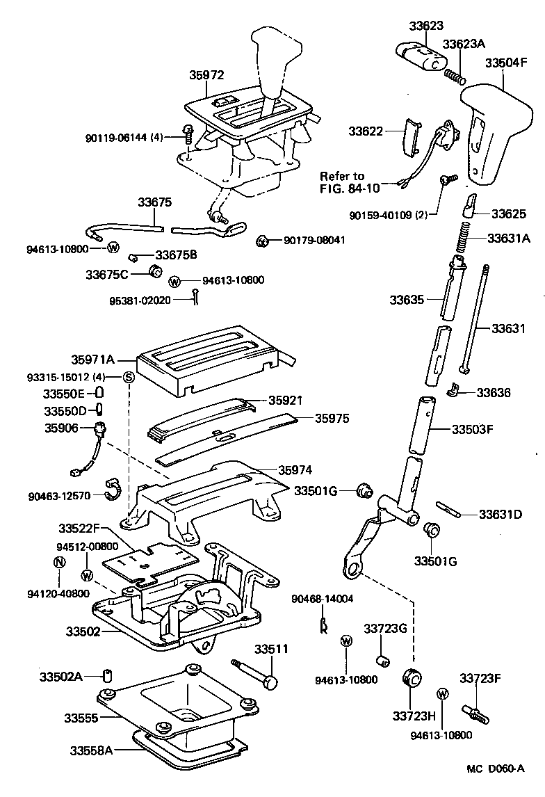 33511-22160 SHAFT, CONTROL (FOR FLOOR SHIFT) product image