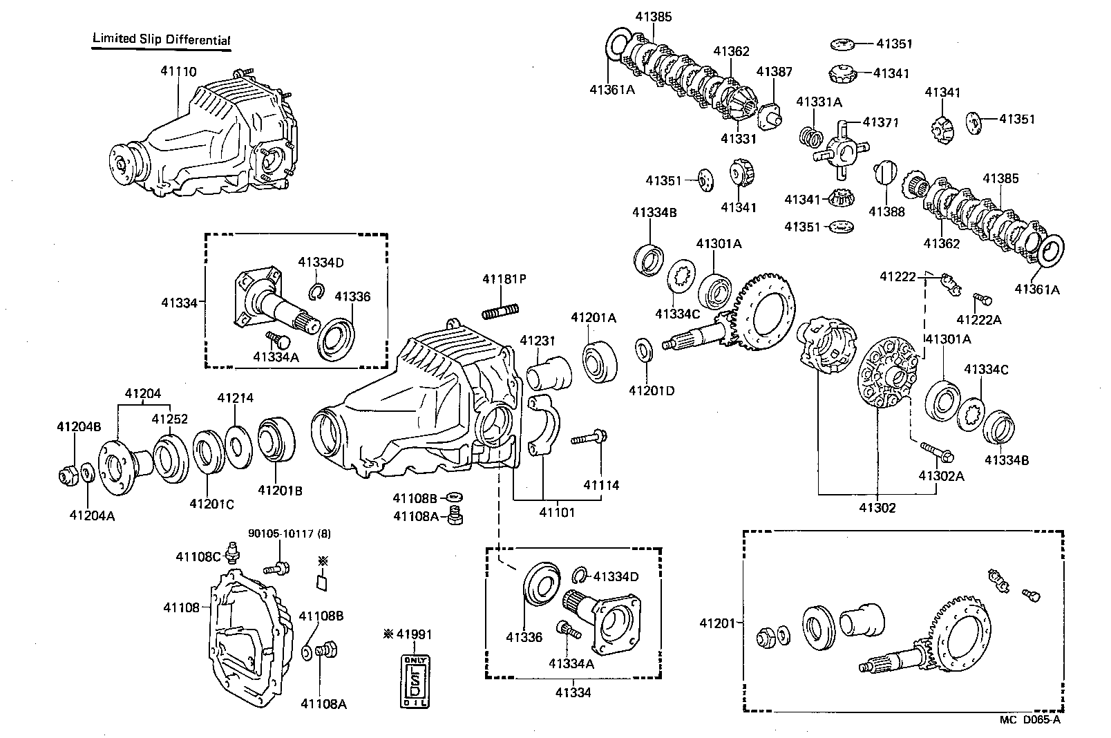 Toyota 90179-20001 NUT (FOR REAR DRIVE PINION)