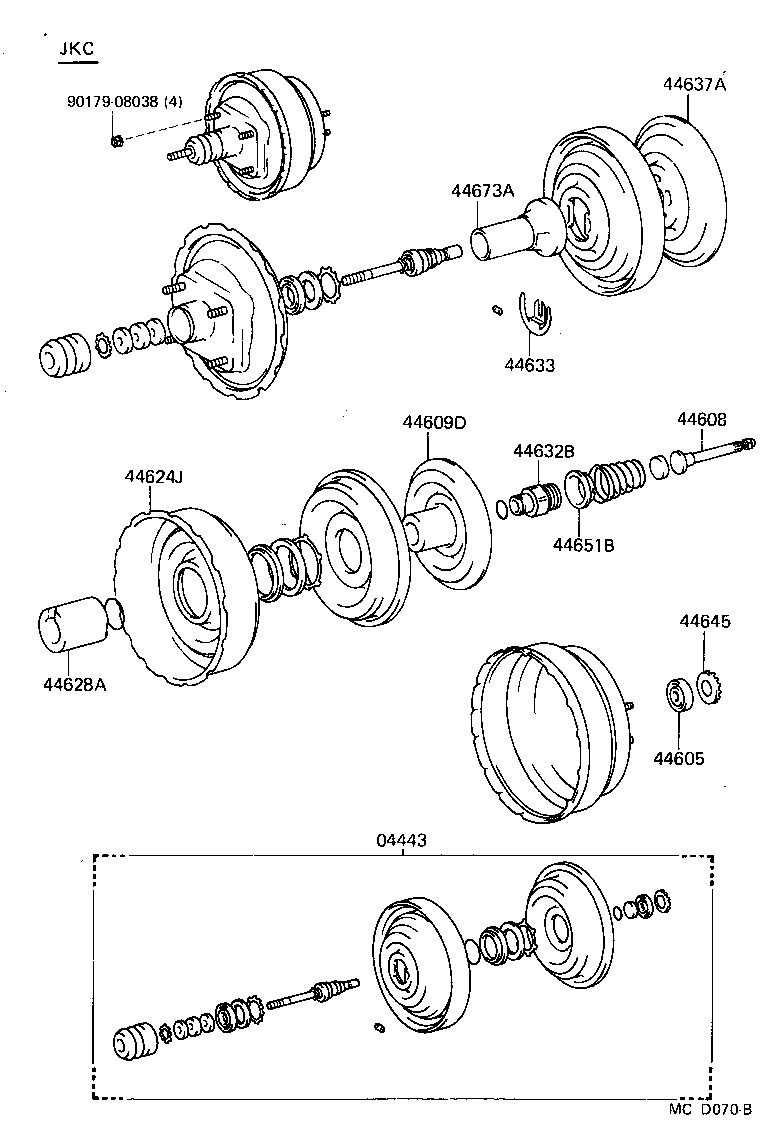 44610-27240 BOOSTER ASSY, BRAKE product image