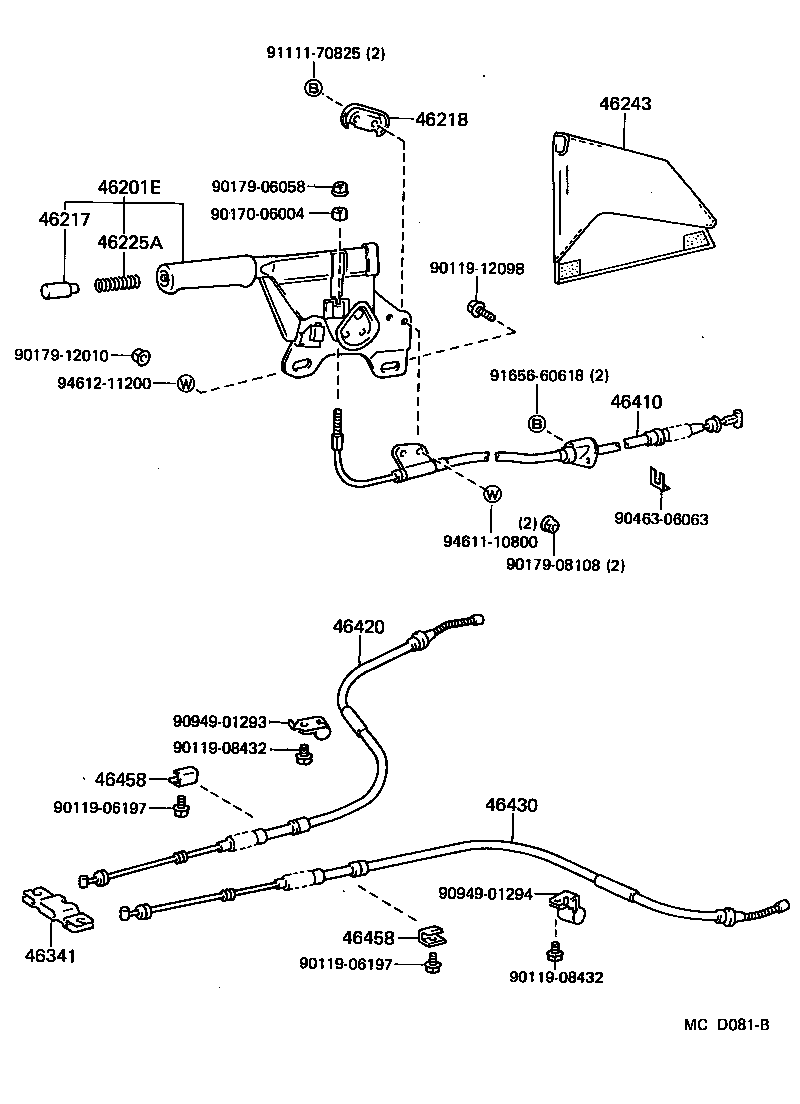 47447-14010 PIN, SHOE HOLD DOWN SPRING(FOR PARKING BRAKE) product image