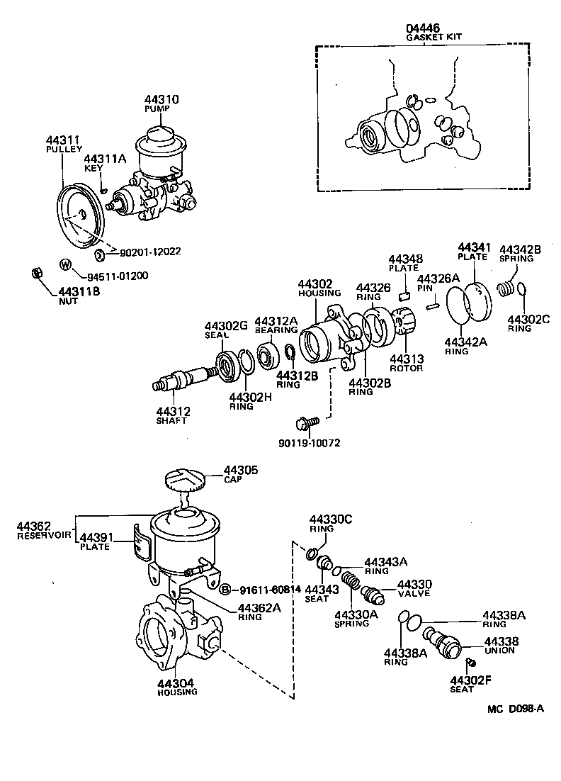 44320-25030 PUMP ASSY, VANE product image