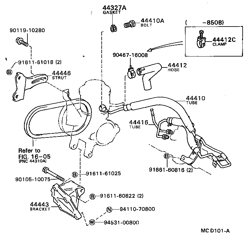 44402-20100 COOLER SUB-ASSY, POWER STEERING OIL, NO.1 product image