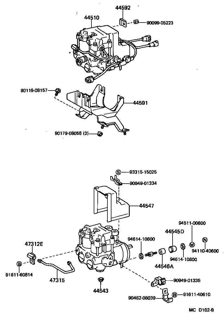 47159-14060 BRACKET, PROPORTIONING VALVE product image