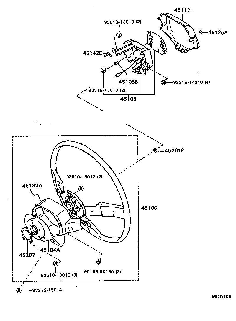 45105-20040 PLATE SUB-ASSY, HORN BUTTON CONTACT, NO.1 product image