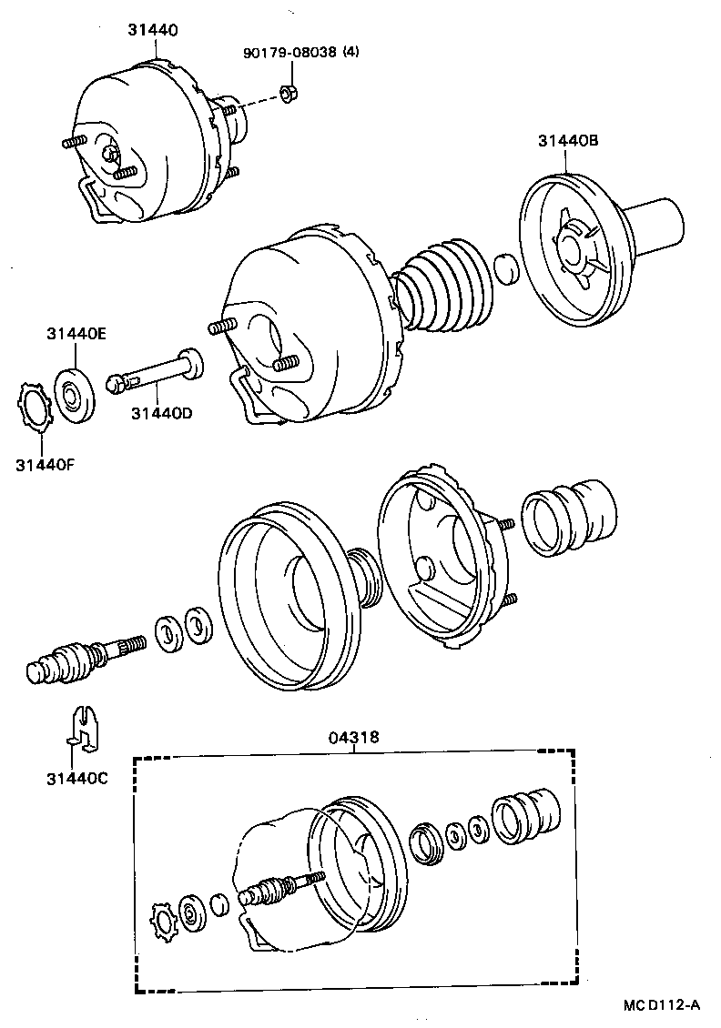 31436-36050 HOSE, NO.3(FOR CLUTCH BOOSTER VACUUM) product image