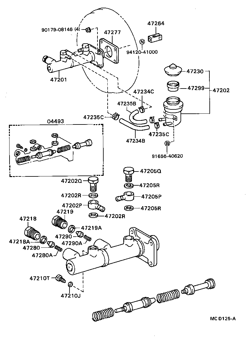 47235-36140 TUBE, BRAKE MASTER CYRINDER RESERVOIR, NO.2 product image