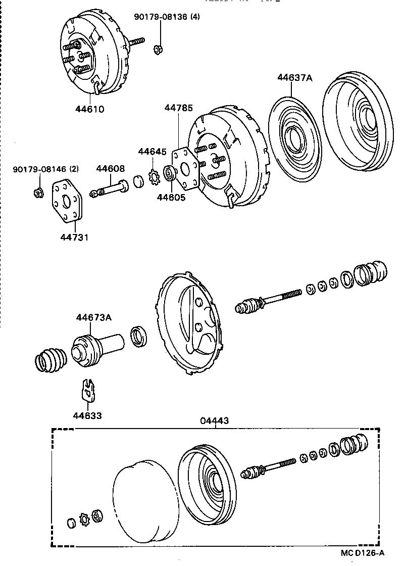 44757-36050 BRACKET, VACUUM RESERVOIR product image