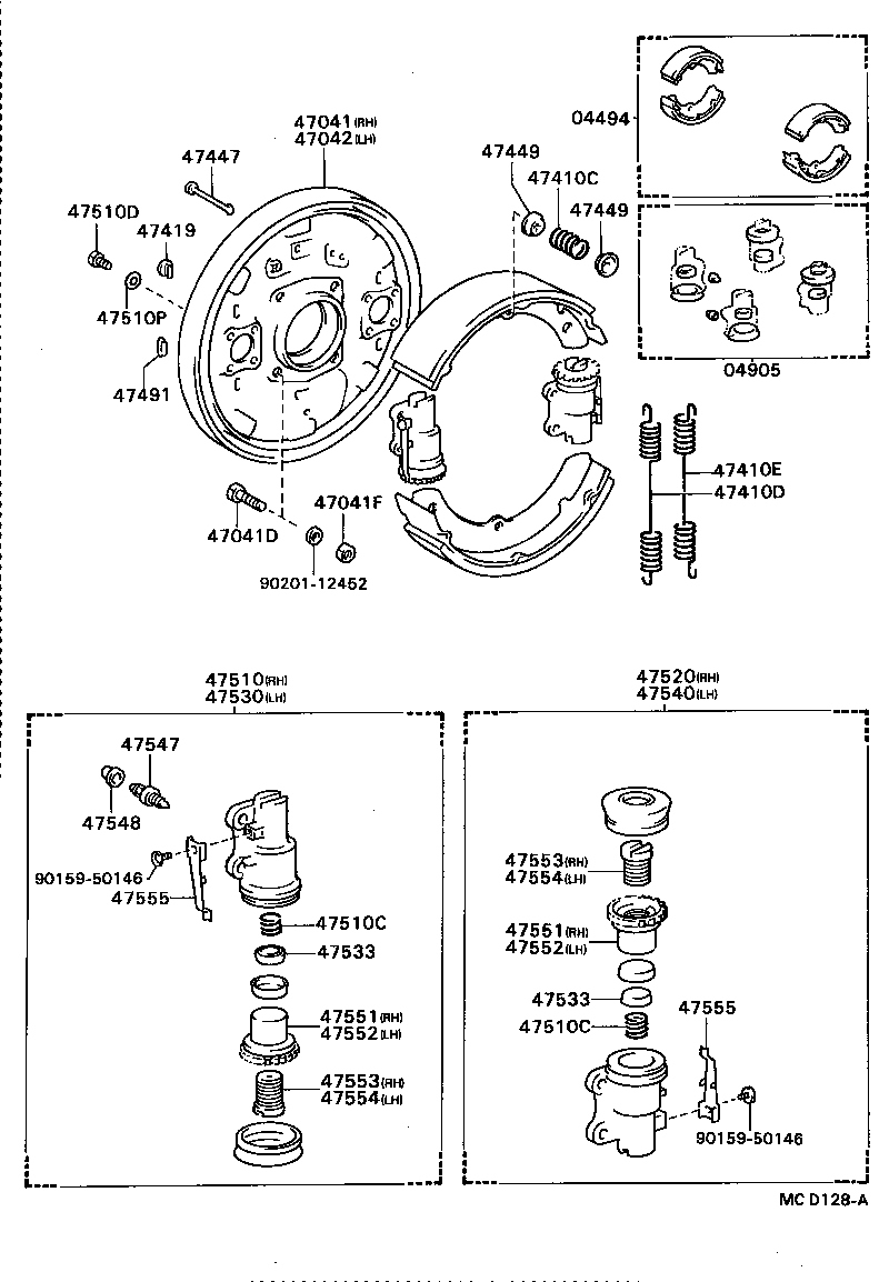 90201-12452 NUT(FOR BACKING PLATE TO STEERING KNUCKLE SETTING) product image
