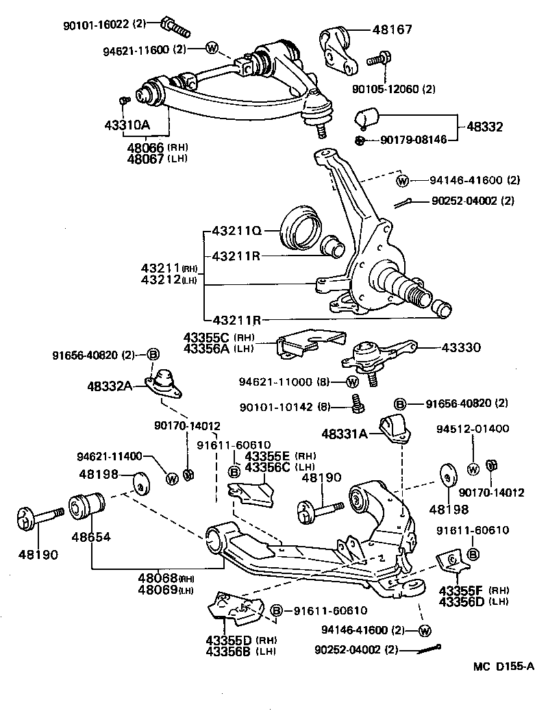 43136-27010 SPACER, FRONT SPRING product image