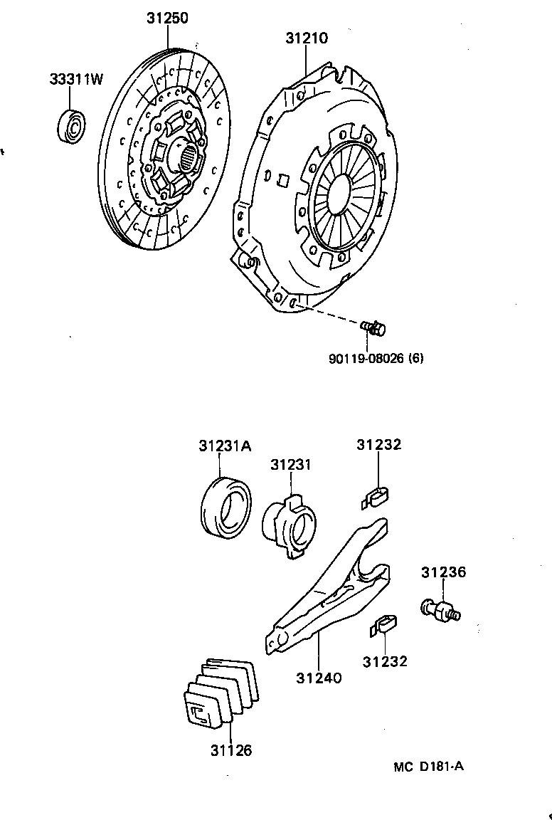 31250-14170 DISC ASSY, CLUTCH product image