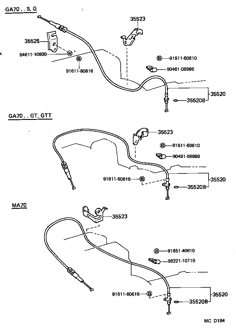 35520-22170 CABLE ASSY, THROTTLE product image
