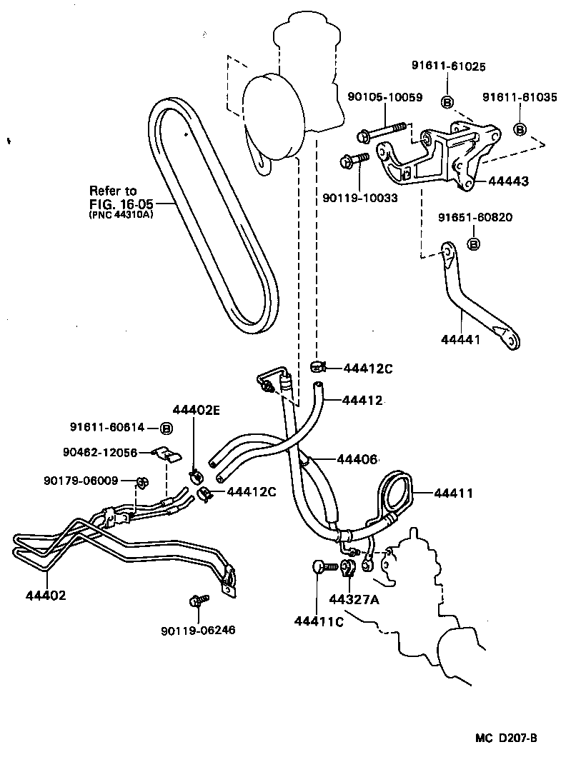 44412-14190 HOSE, RETURN product image