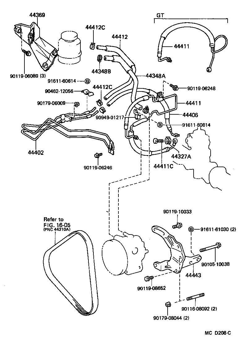 44412-14190 HOSE, RETURN product image