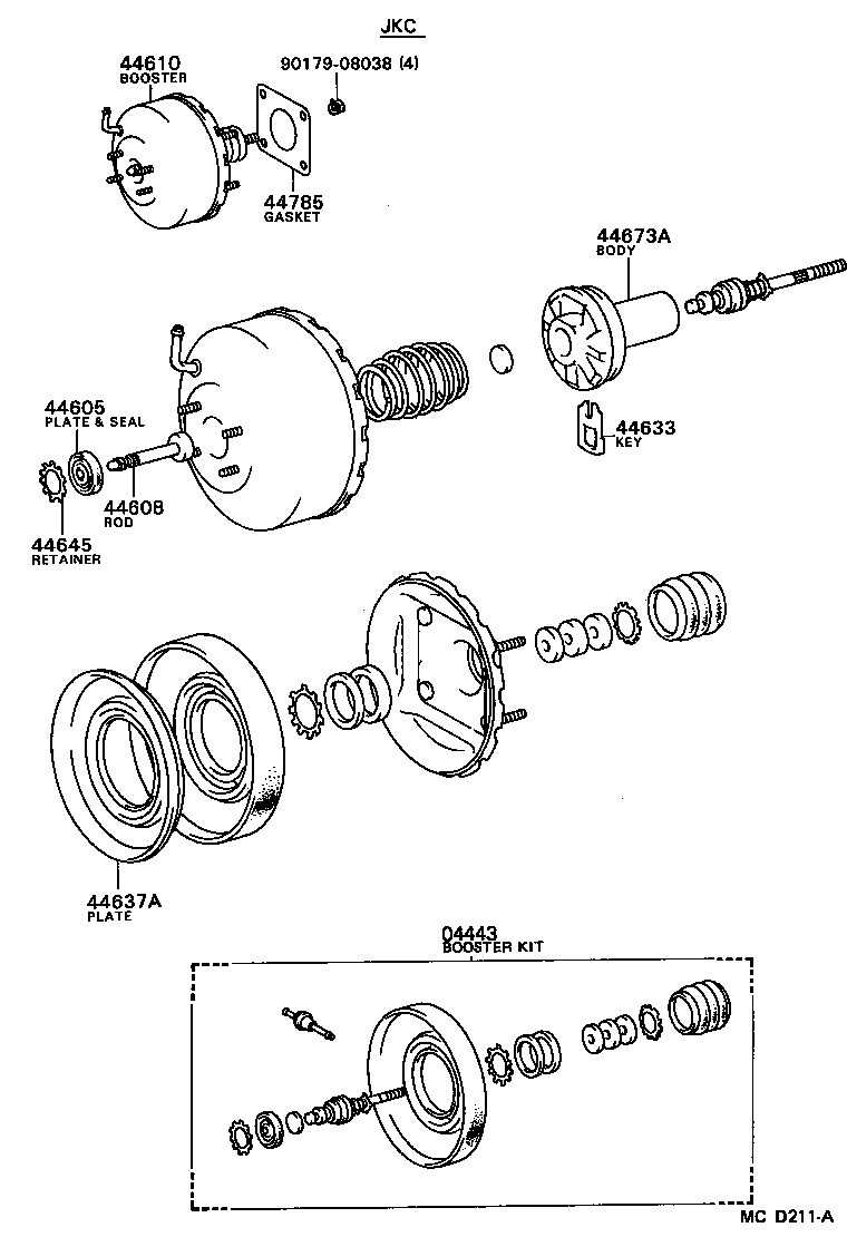 44610-14710 BOOSTER ASSY, BRAKE product image