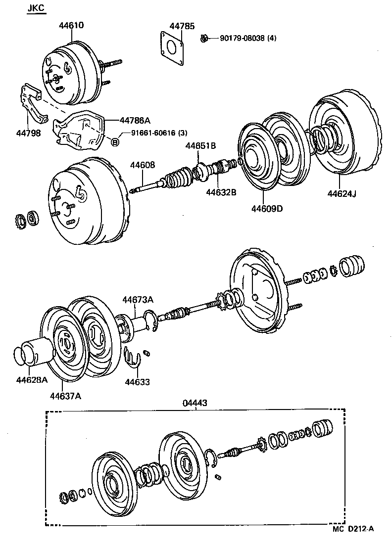 44610-14710 BOOSTER ASSY, BRAKE product image