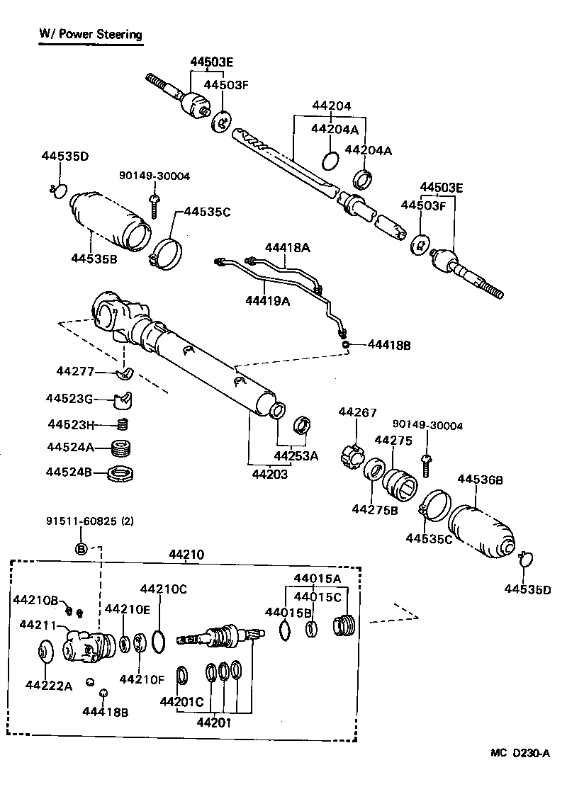 44210-27010 VALVE ASSY, POWER STEERING CONTROL product image