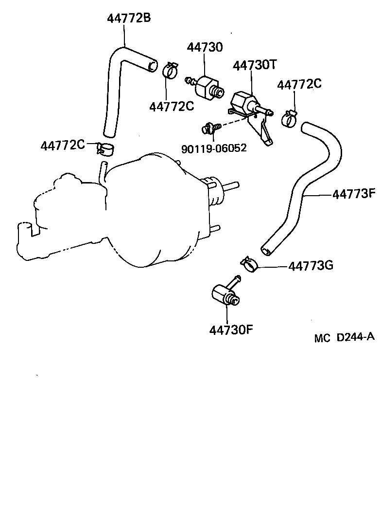 04443-10100 BOOSTER KIT, BRAKE product image