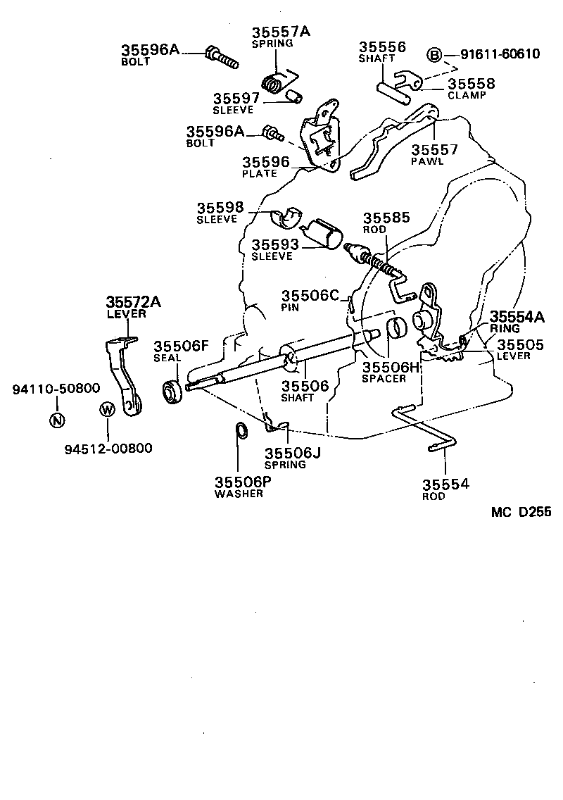 35520-10040 CABLE ASSY, THROTTLE product image