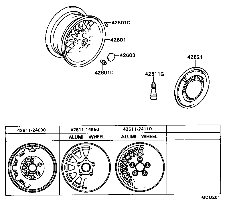 42602-24020 CAP, WHEEL product image