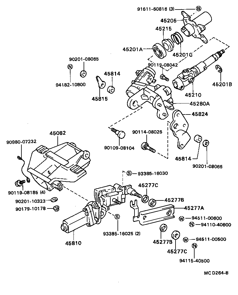 45220-24040 SHAFT ASSY, STEERING INTERMEDIATE product image