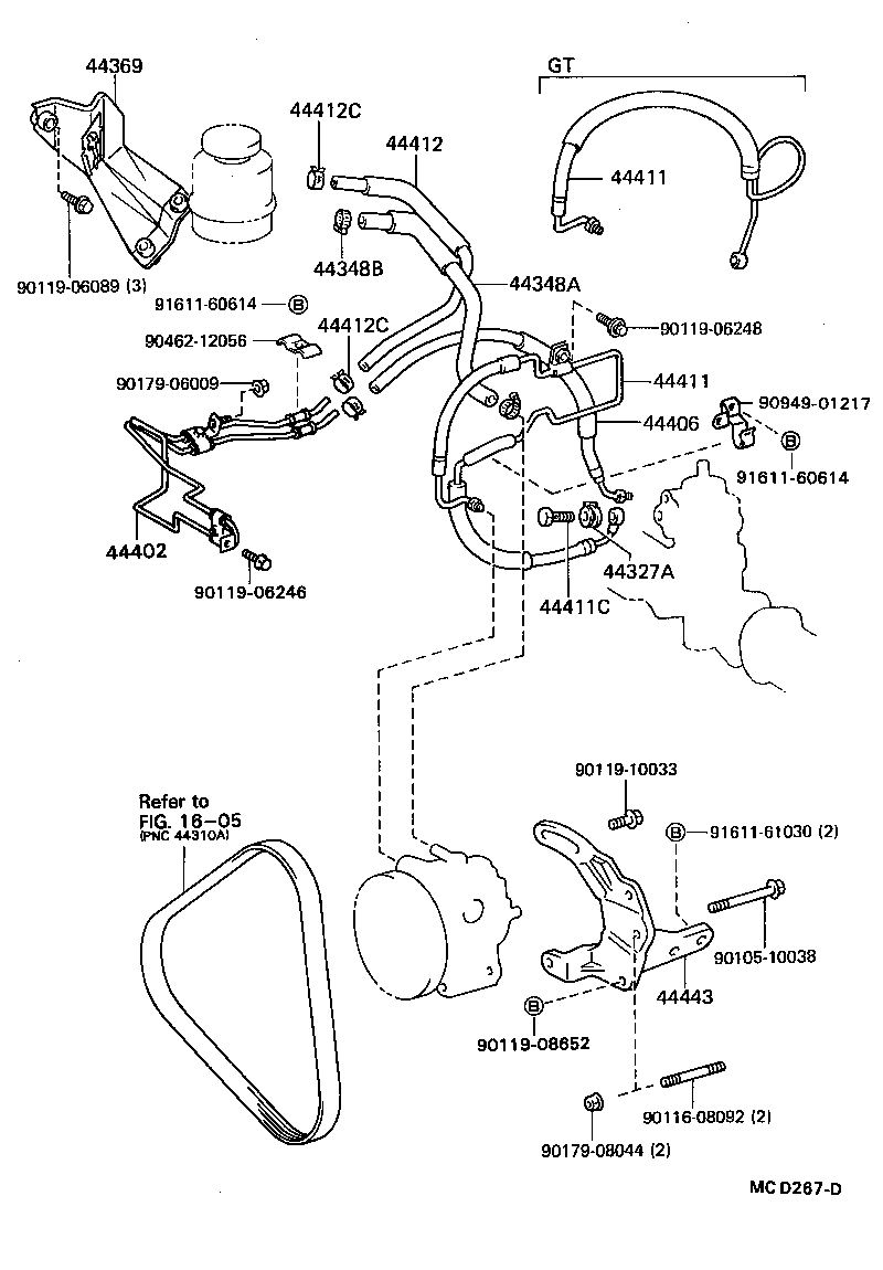 44402-24030 COOLER SUB-ASSY, POWER STEERING OIL, NO.1 product image