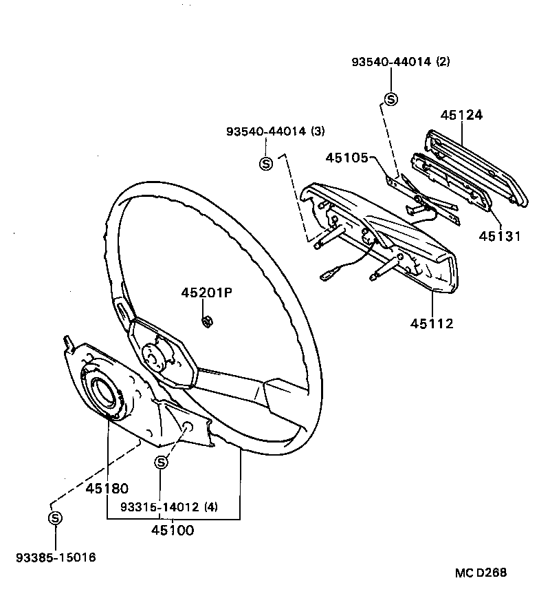 45105-24030 PLATE SUB-ASSY, HORN BUTTON CONTACT, NO.1 product image