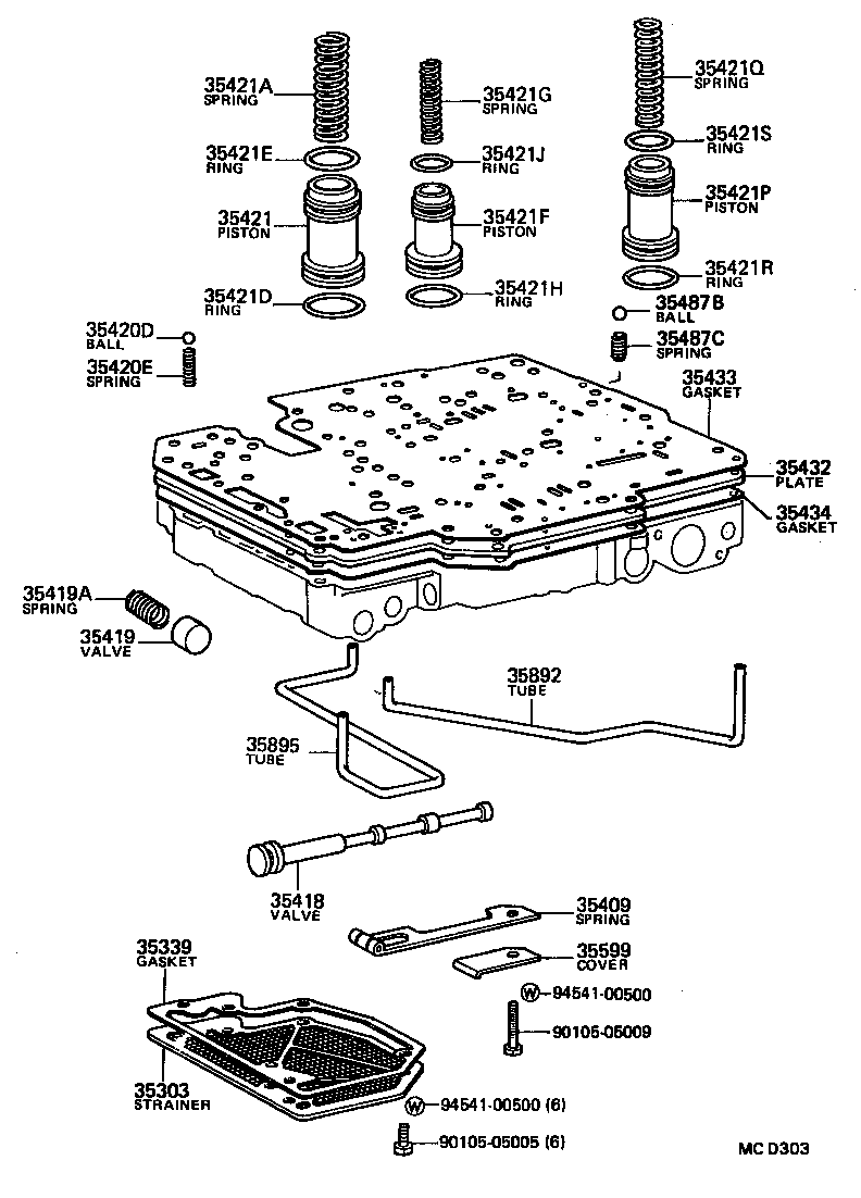 90501-25006 SPRING, COMPRESSION (FOR ACCUMULATOR PISTON NO.1) product image