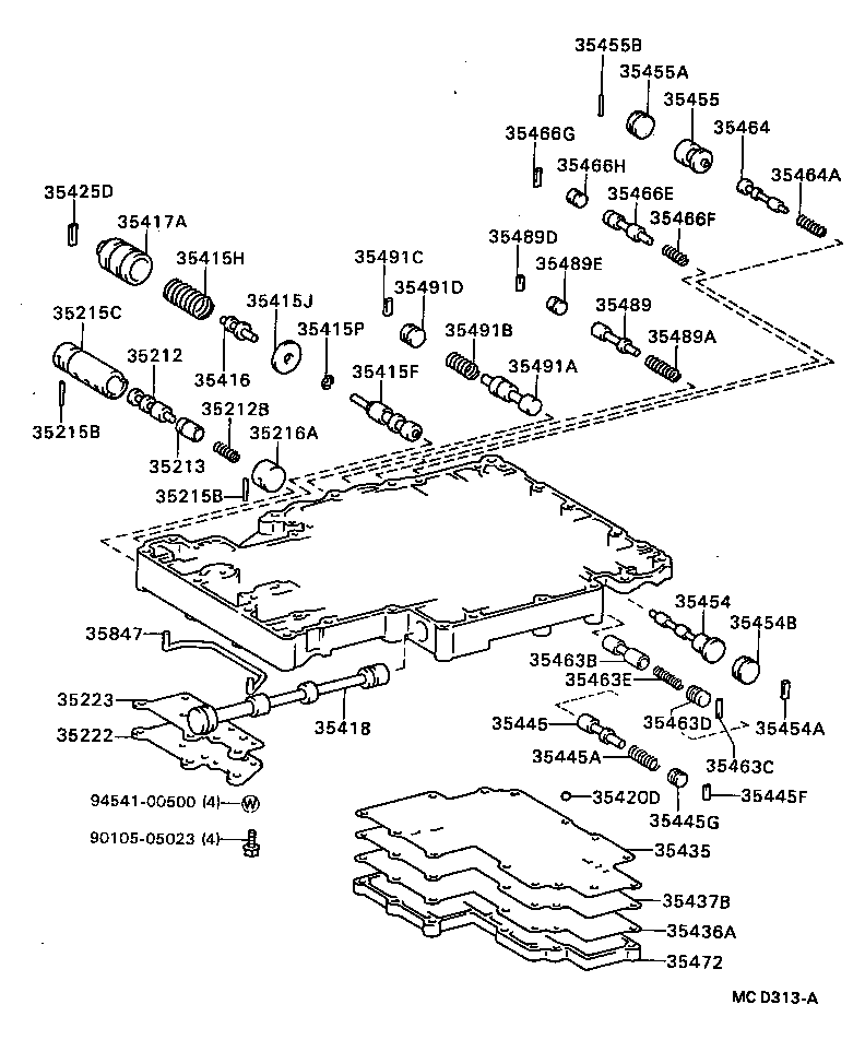 35432-36020 PLATE, VALVE BODY, NO.1 product image