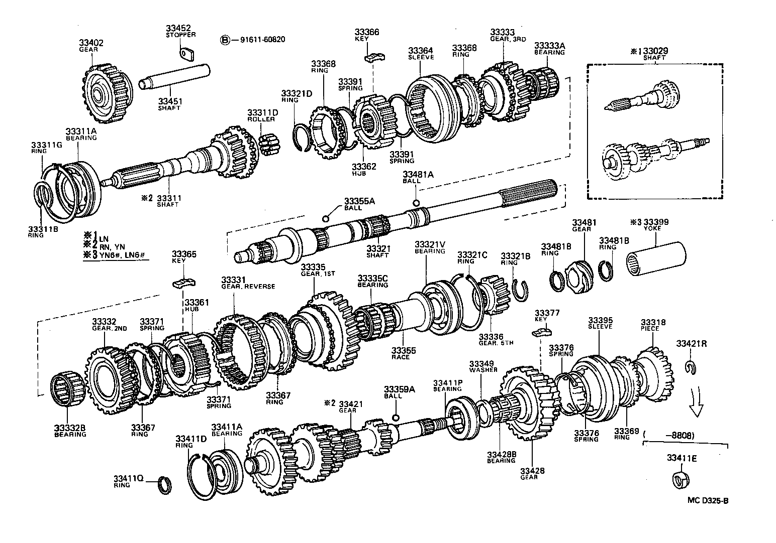 33029-35010 SHAFT SET, INPUT product image