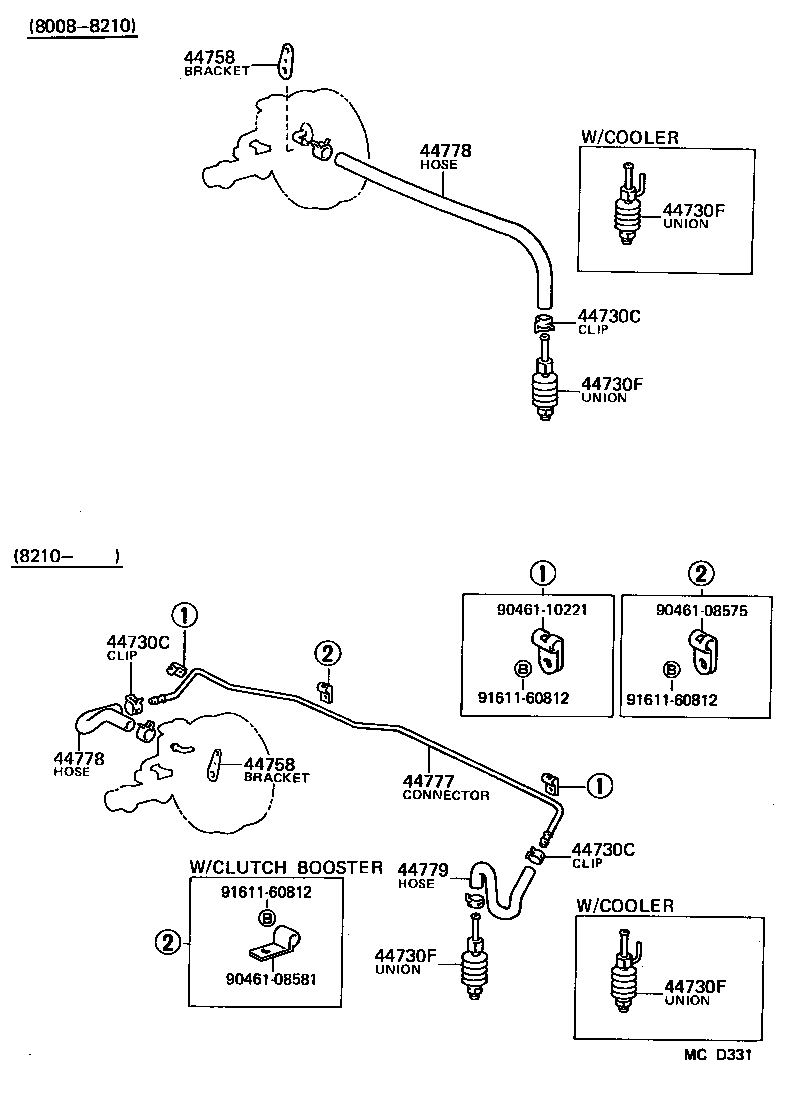 44610-60070 BOOSTER ASSY, BRAKE product image