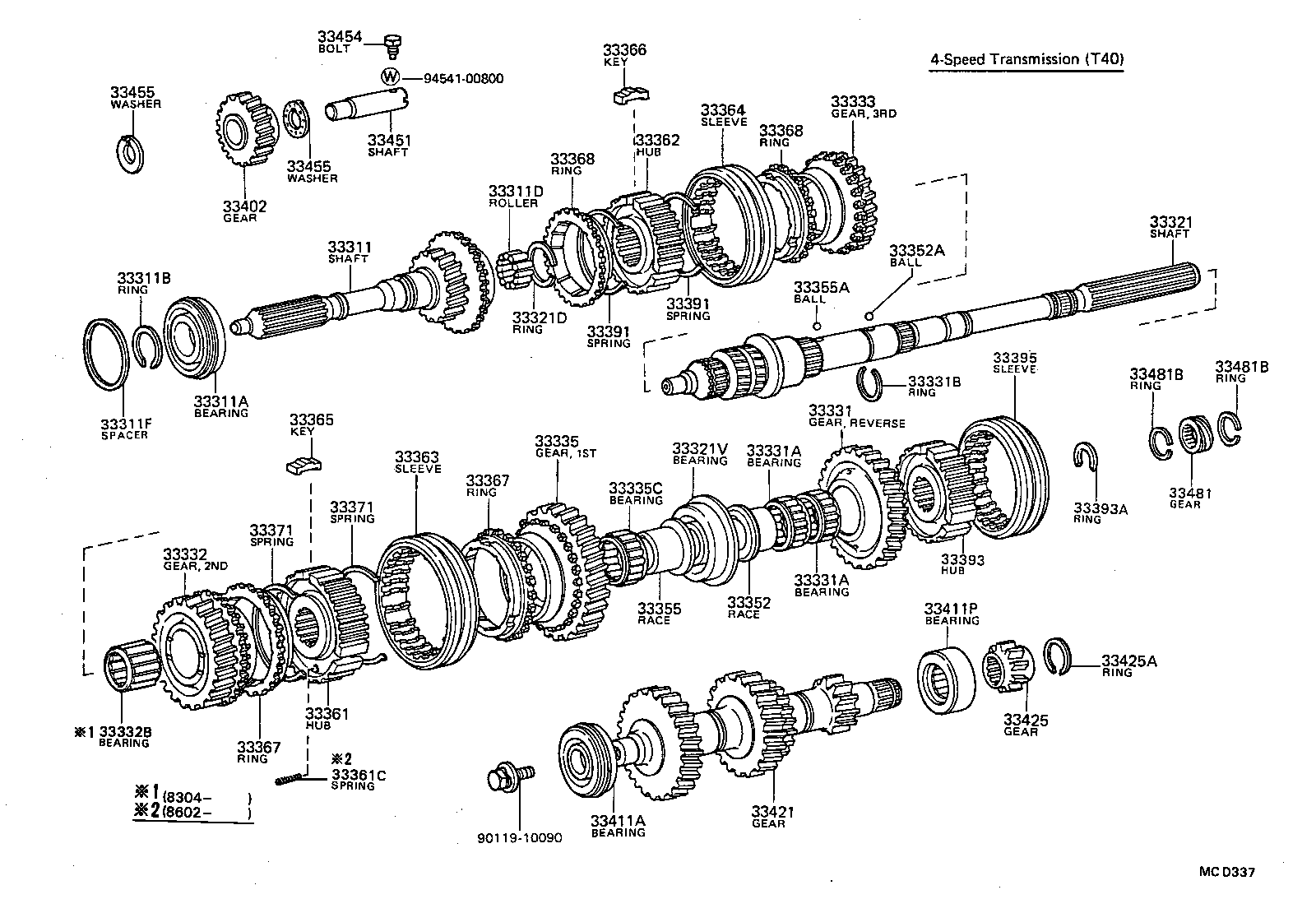 33421-30090 GEAR, COUNTER product image