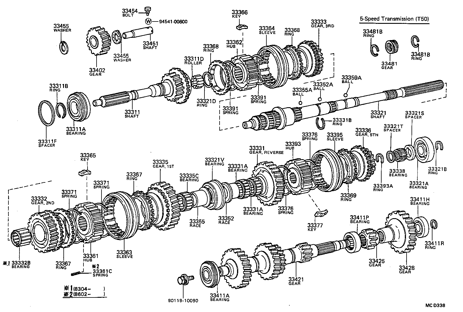 33421-30090 GEAR, COUNTER product image