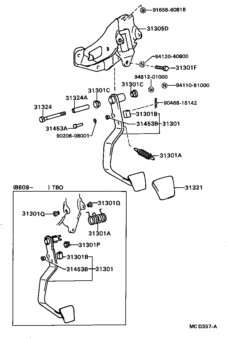 31484-16010 BRACKET, FLEXIBLE HOSE(FOR CLUTCH) product image