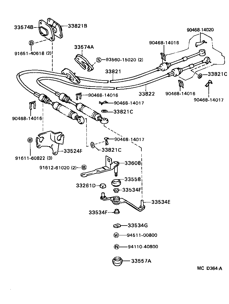 Toyota 33503-16191 LEVER SUB-ASSY, SHIFT(FOR FLOOR SHIFT)