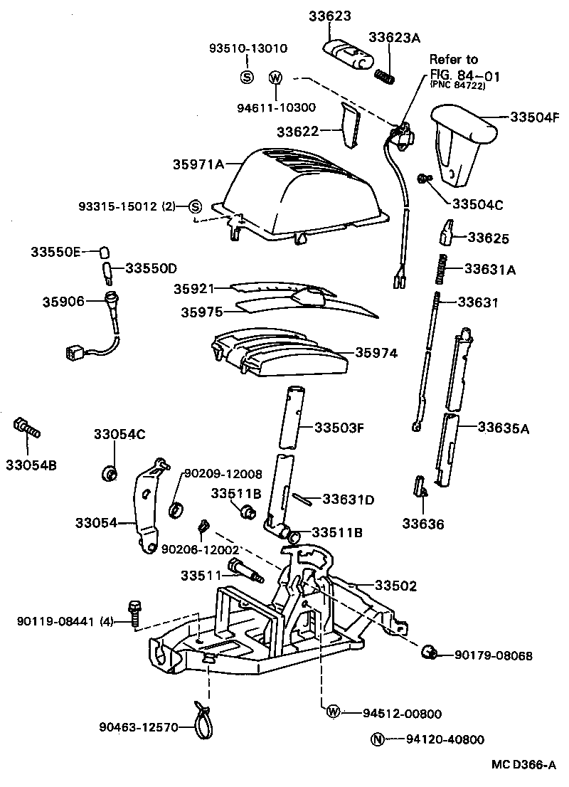33503-16210 LEVER SUB-ASSY, SHIFT(FOR FLOOR SHIFT) product image
