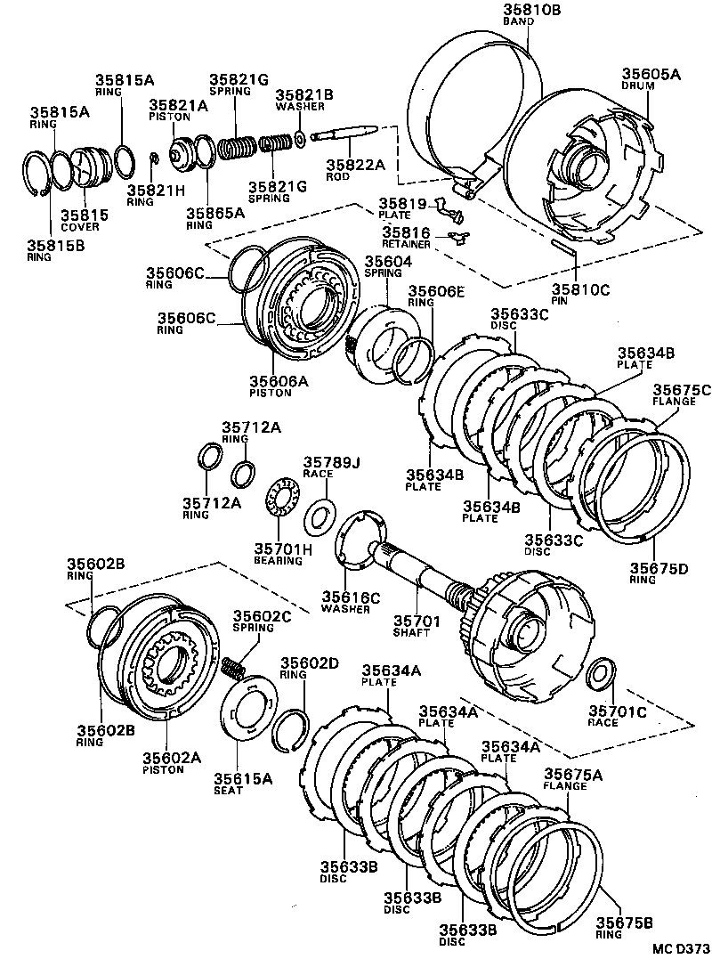 90501-11007 SPRING, COMPRESSION (FOR FORWARD CLUTCH PISTON RETURN) product image