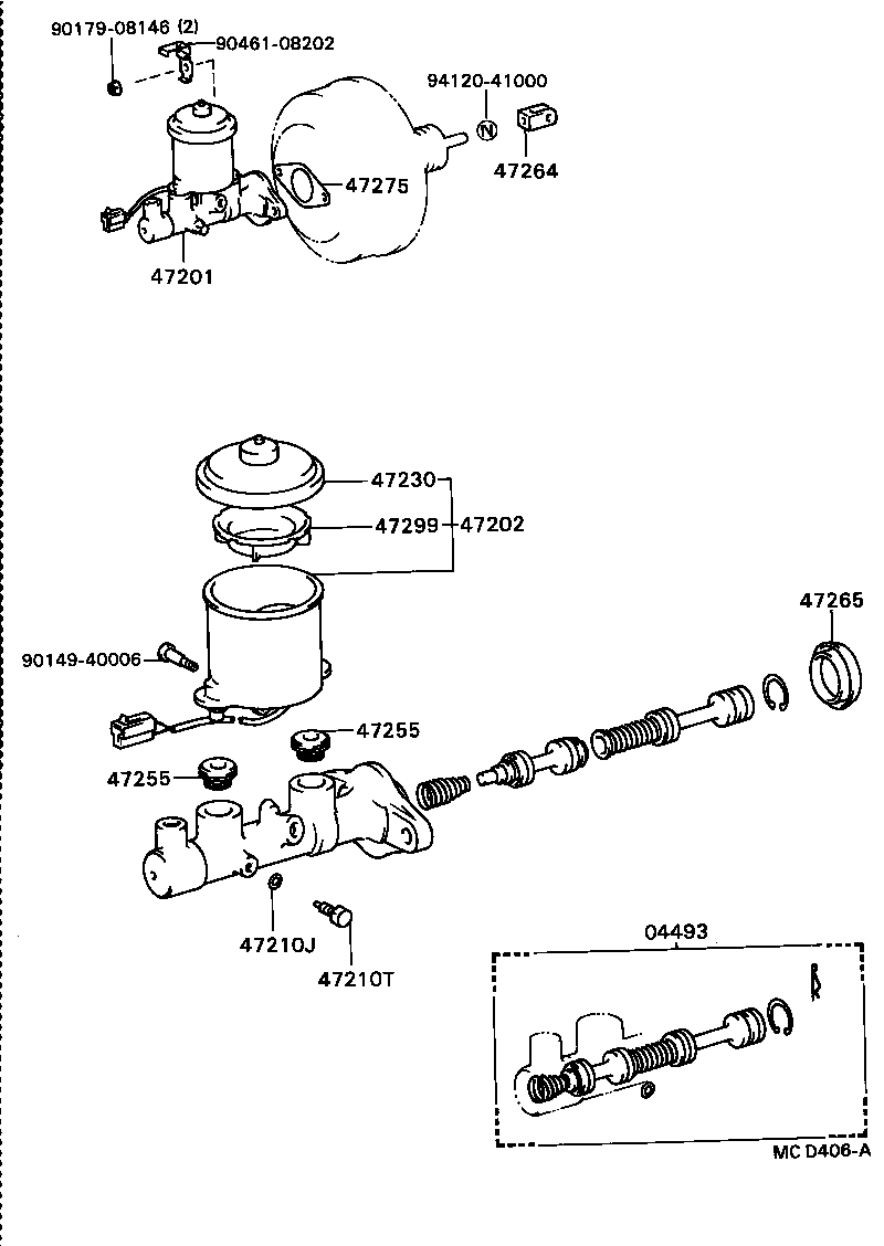 Toyota 47255-16010 GROMMET, MASTER CYLINDER RESERVOIR