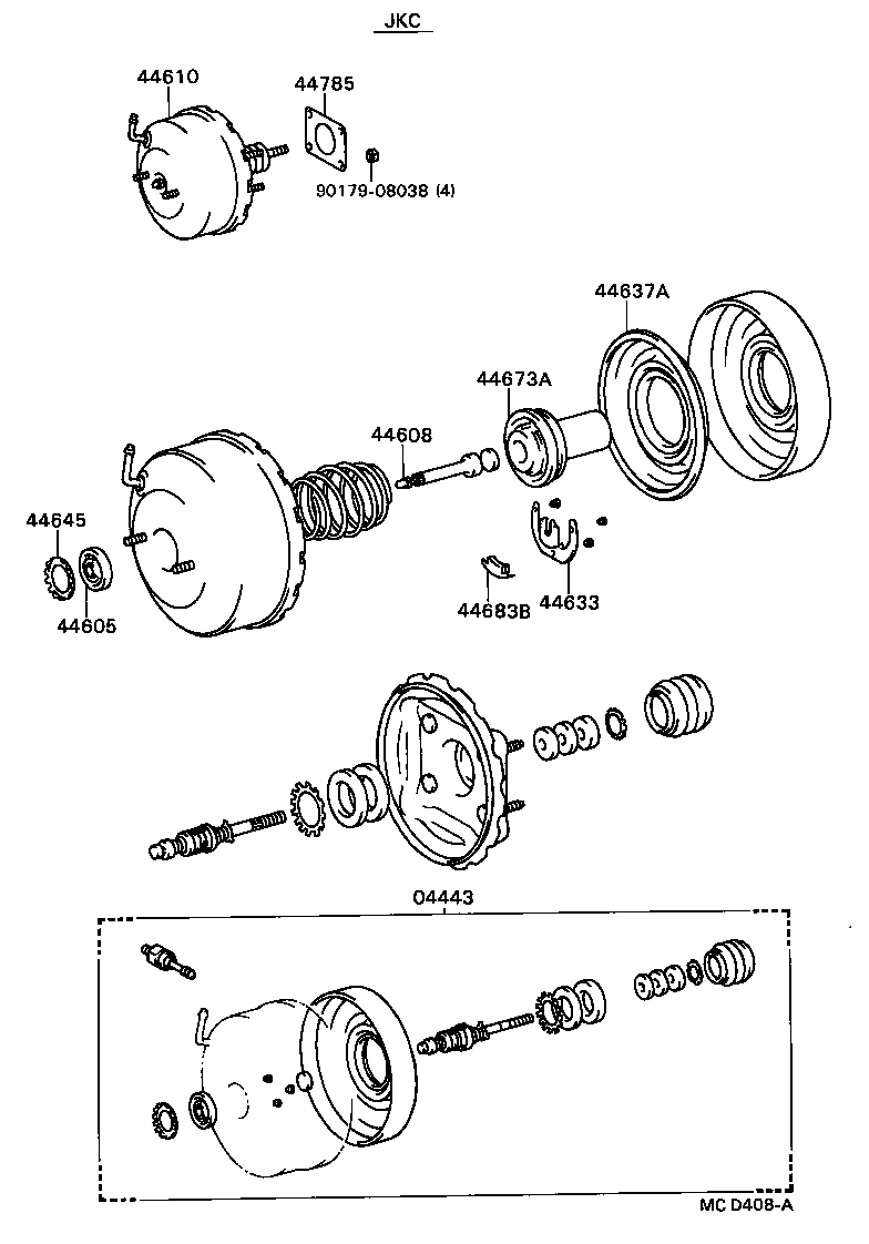 44740-16012 RESERVOIR ASSY, VACUUM product image