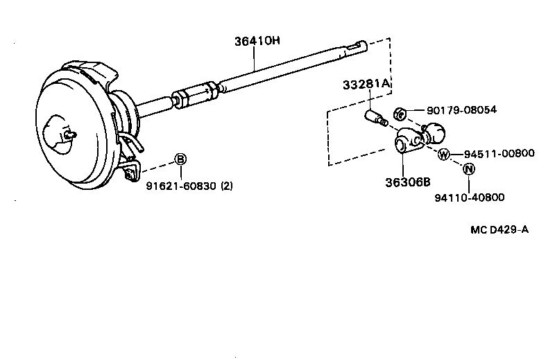 36410-16010 ACTUATOR ASSY, TRANSFER VACUUM product image