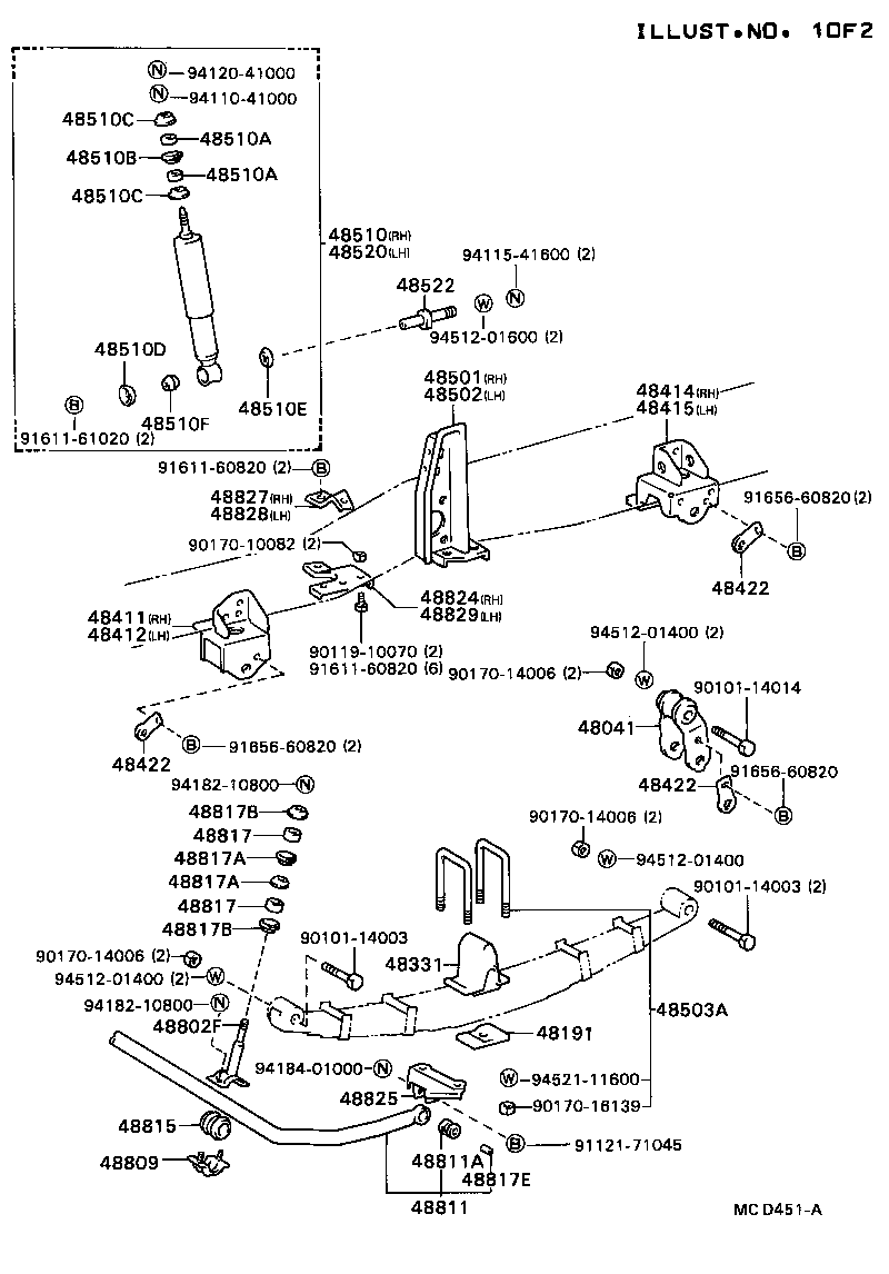 48101-36780 LEAF, FRONT SPRING, NO.1 product image