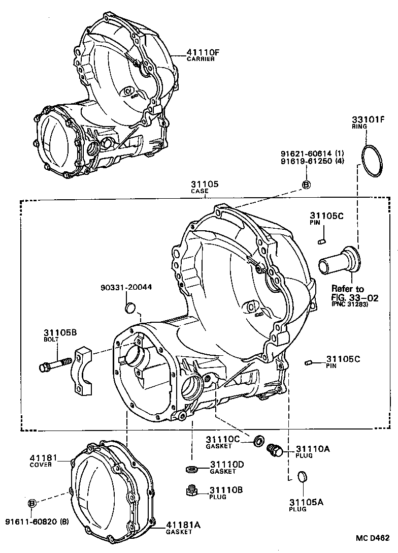 41201-19286 FINAL GEAR KIT, DIFFERENTIAL, FRONT product image