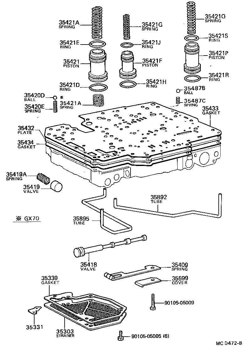 90501-30006 SPRING, COMPRESSION (FOR ACCUMULATOR PISTON NO.1) product image