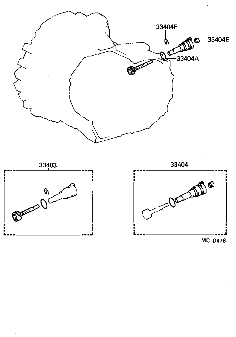 33403-19395 GEAR SUB-ASSY, SPEEDOMETER DRIVEN (MTM) product image