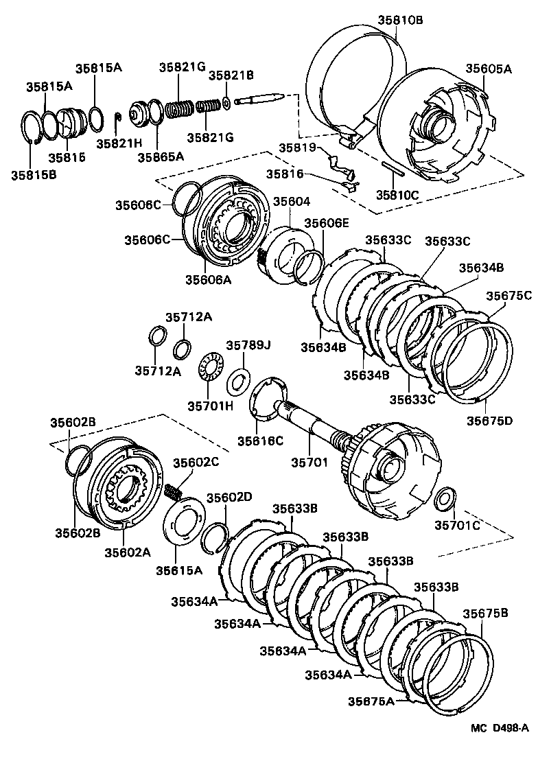 Toyota 35605-32031 DRUM SUB-ASSY, DIRECT CLUTCH