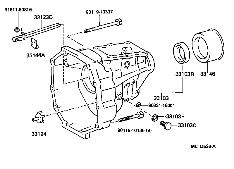 33124-35050 RECEIVER, CASE COVER OIL(MTM) product image