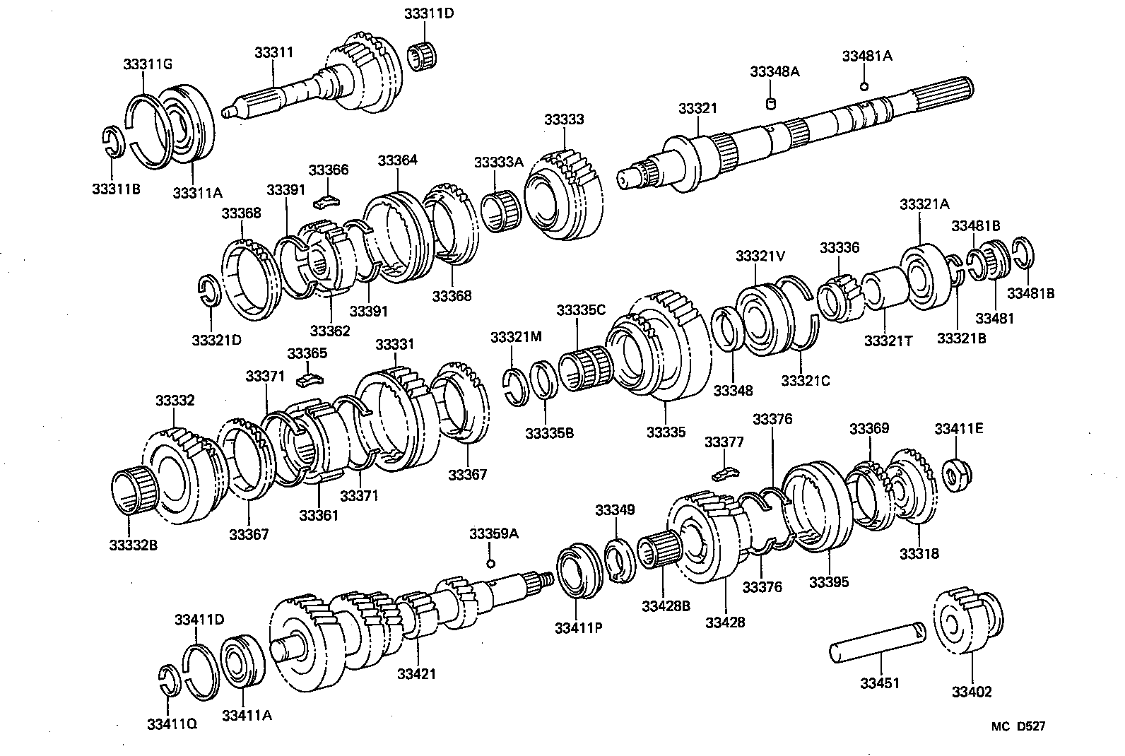 33362-35030 HUB, TRANSMISSION CLUTCH, NO.2 product image