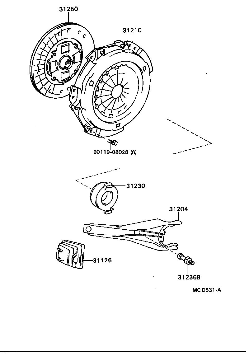 31250-32061 DISC ASSY, CLUTCH product image